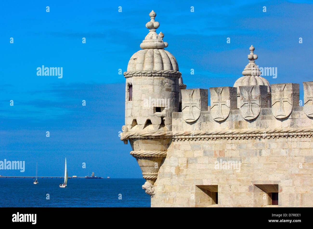 Lissabon. Belém-Turm. Torre de Belém von Francisco de Arruda erbaut. Portugal. Europa Stockfoto