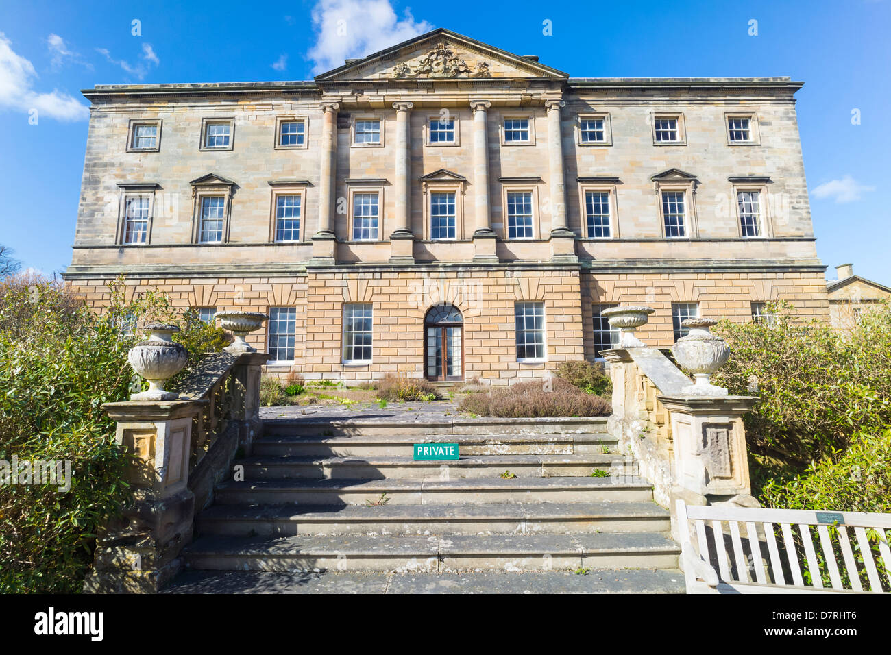 Eine "Private" unterzeichnen in Howick Hall in Northumberland, der Heimat von Earl Grey. Stockfoto