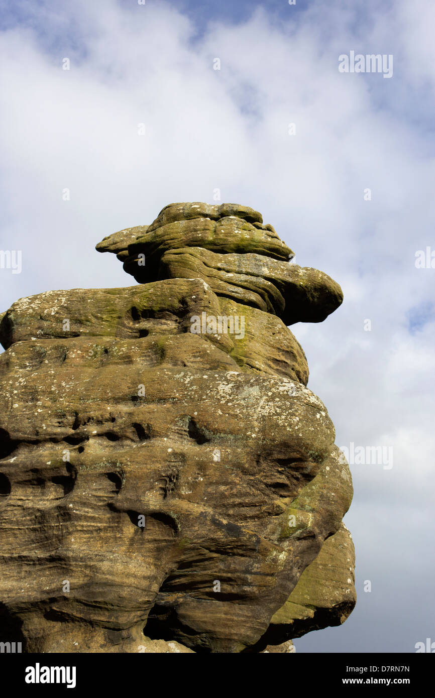 Brimham Moor, North Yorkshire, England. Brimham Rocks. Stockfoto