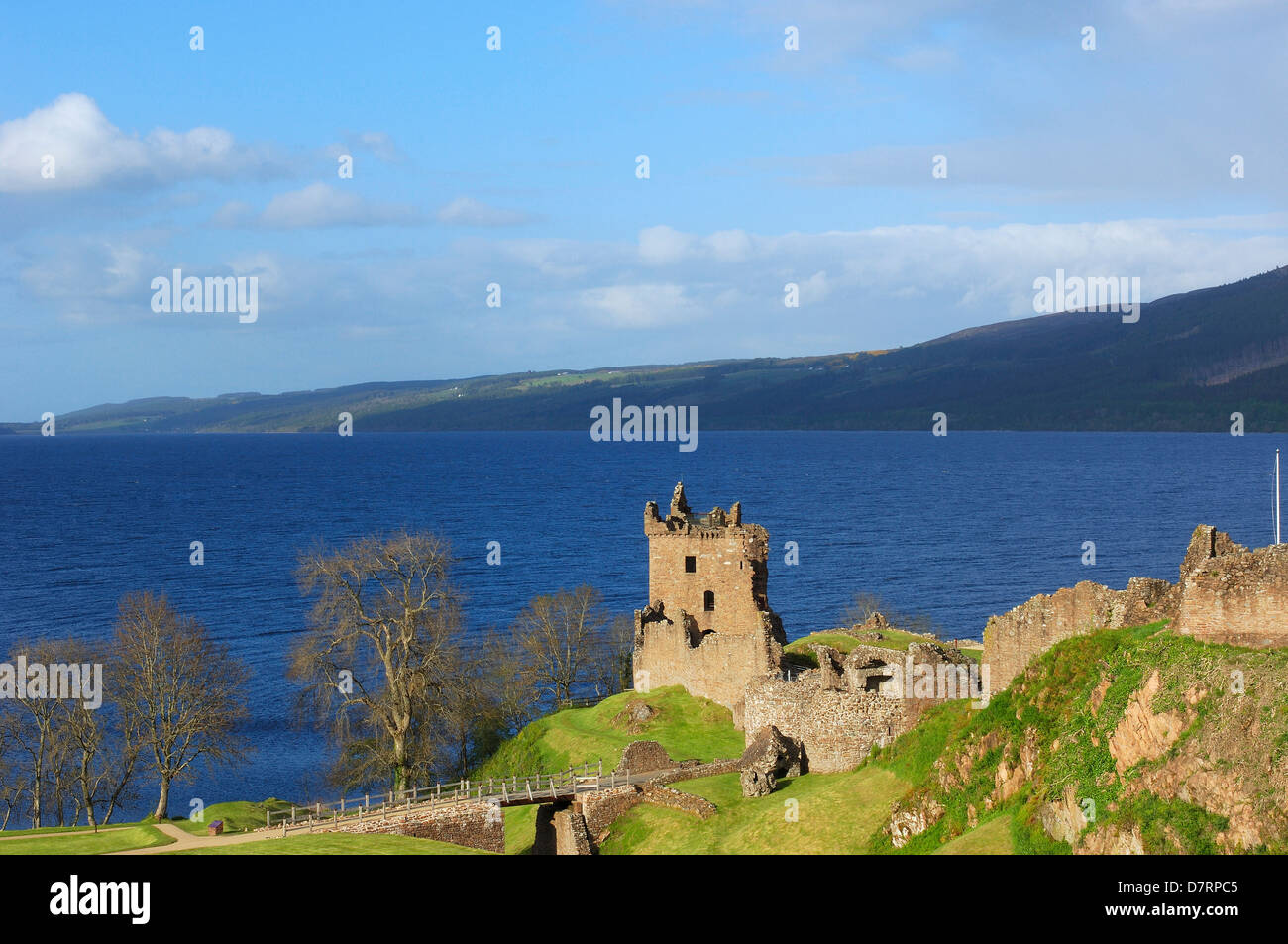 Urquhart Castle. Loch Ness. Highlands, Schottland. U.K Stockfoto