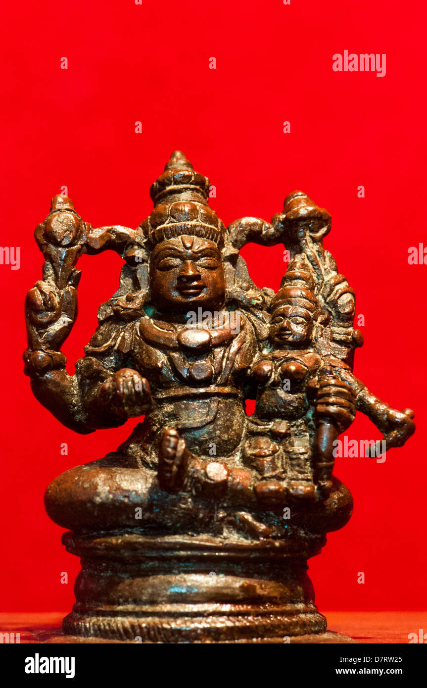 Gott Lakshmi Narayan Gottheit Stockfoto