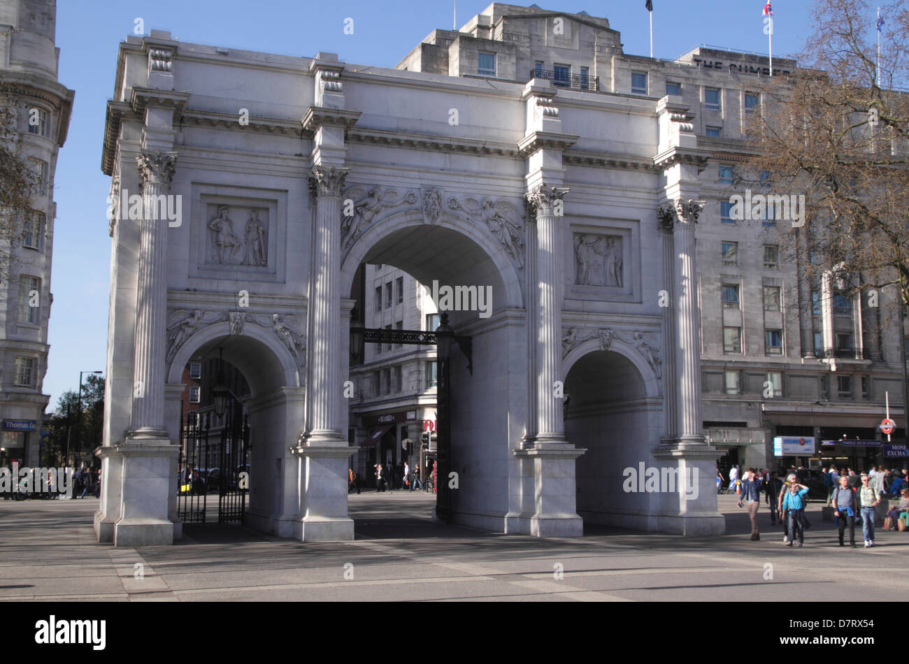 Marble Arch, Oxford Street London Stockfoto