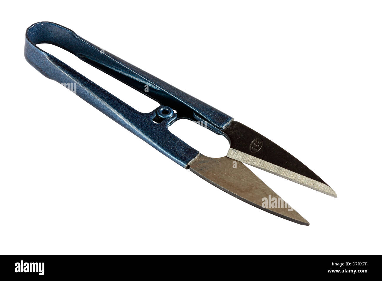 Damenschneiderin Faden Schere Stockfoto