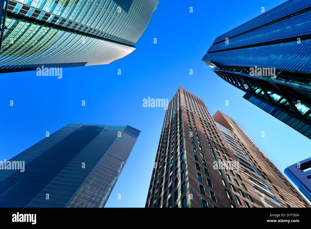 Hochhäuser im Stadtteil Shiodome, Tokyo, Japan Stockfoto