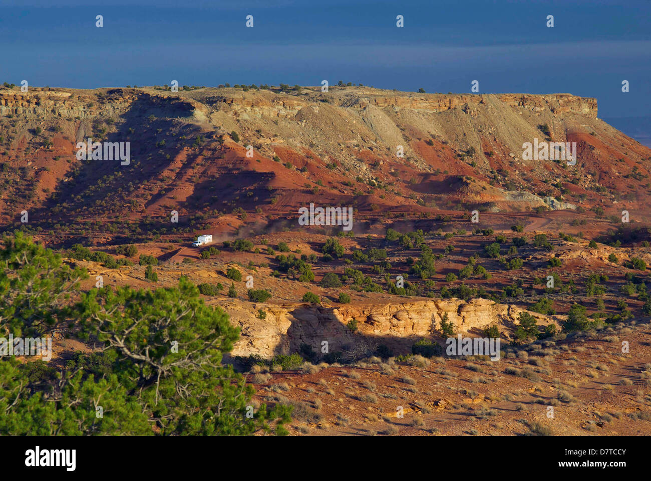 RVing, San Rafael Reef, Utah Stockfoto