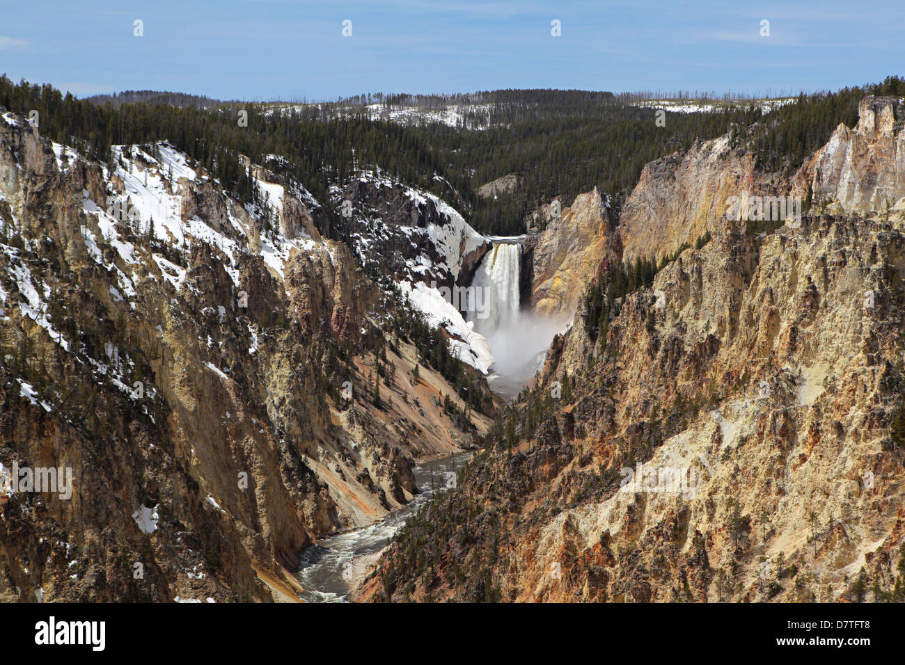 niedriger fällt im Yellowstone National Park Stockfoto