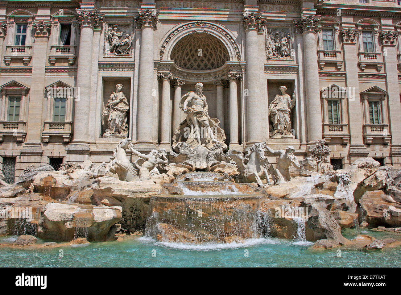Fontana di Trevi, Rom, Italien Stockfoto