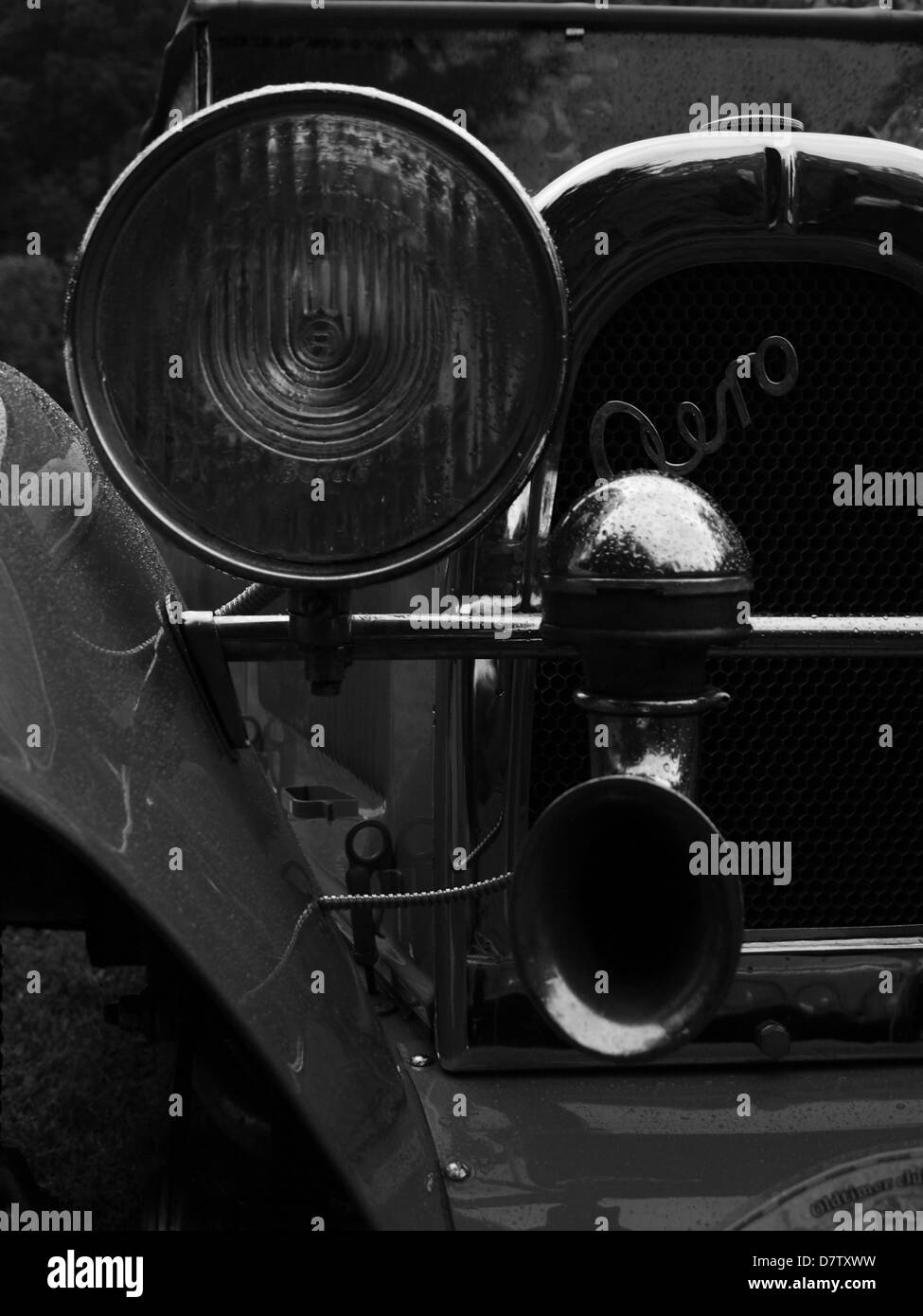 Detail des historischen Auto Stockfoto