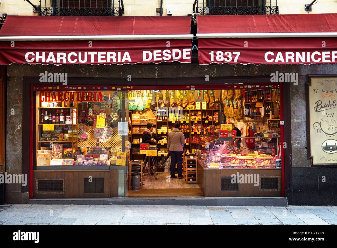 Charcuteria, Madrid, Spanien Stockfoto