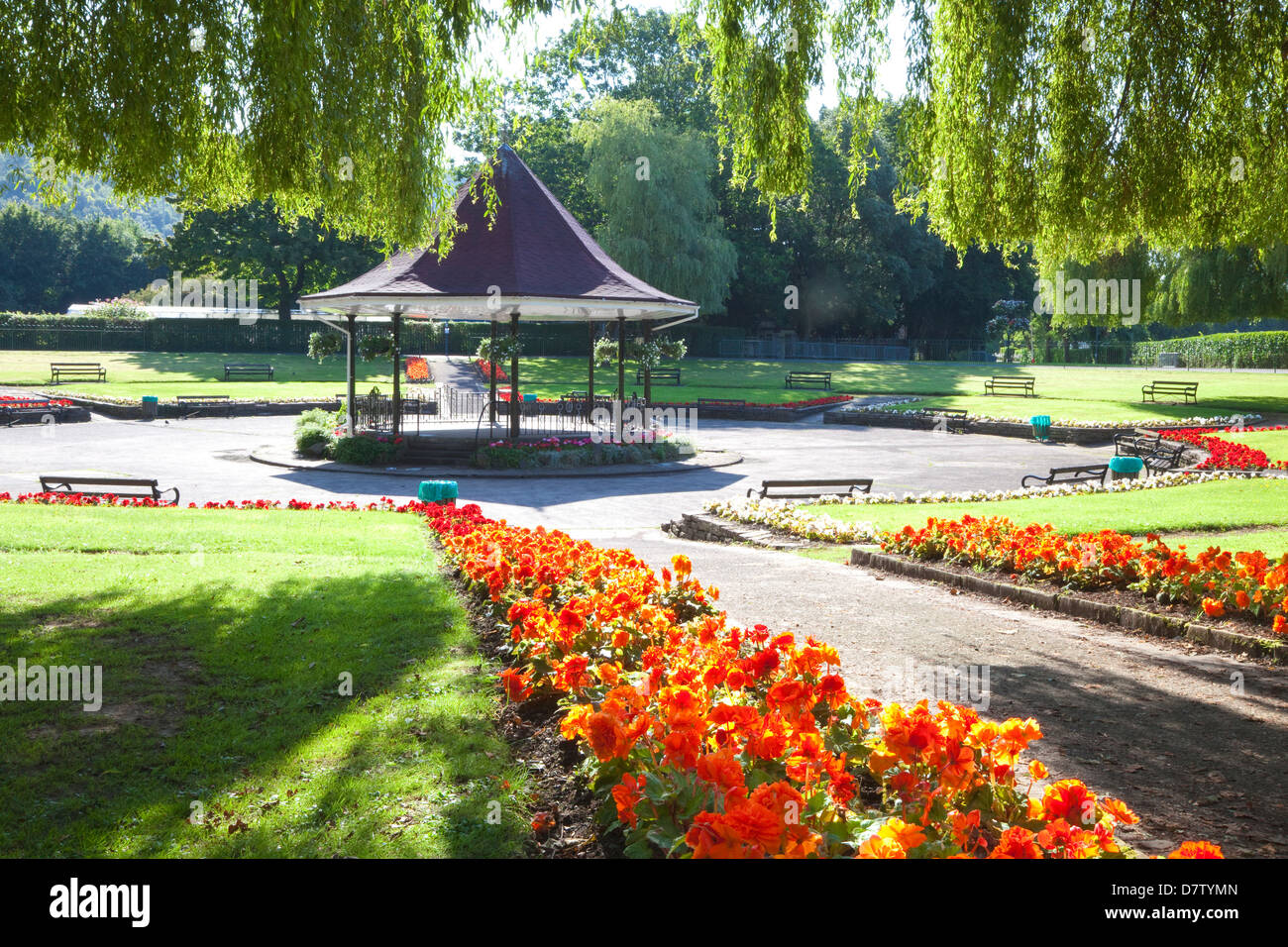 Ynysangharad Park, Pontypridd, Mid Glamorgan, Wales, Vereinigtes Königreich Stockfoto