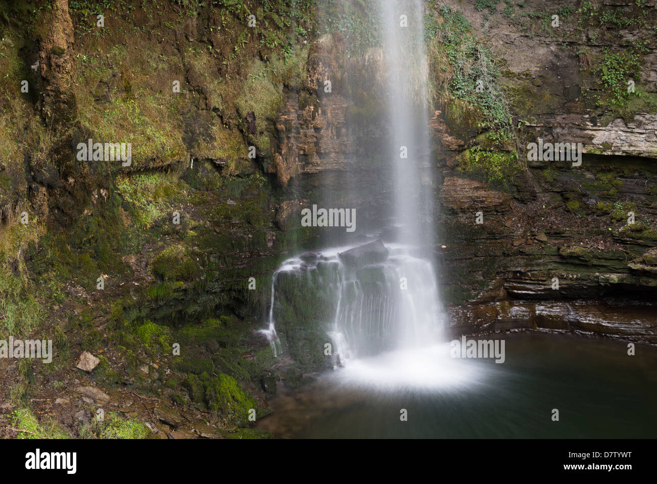 Glencar Wasserfall, County Leitrim, Irland Stockfoto