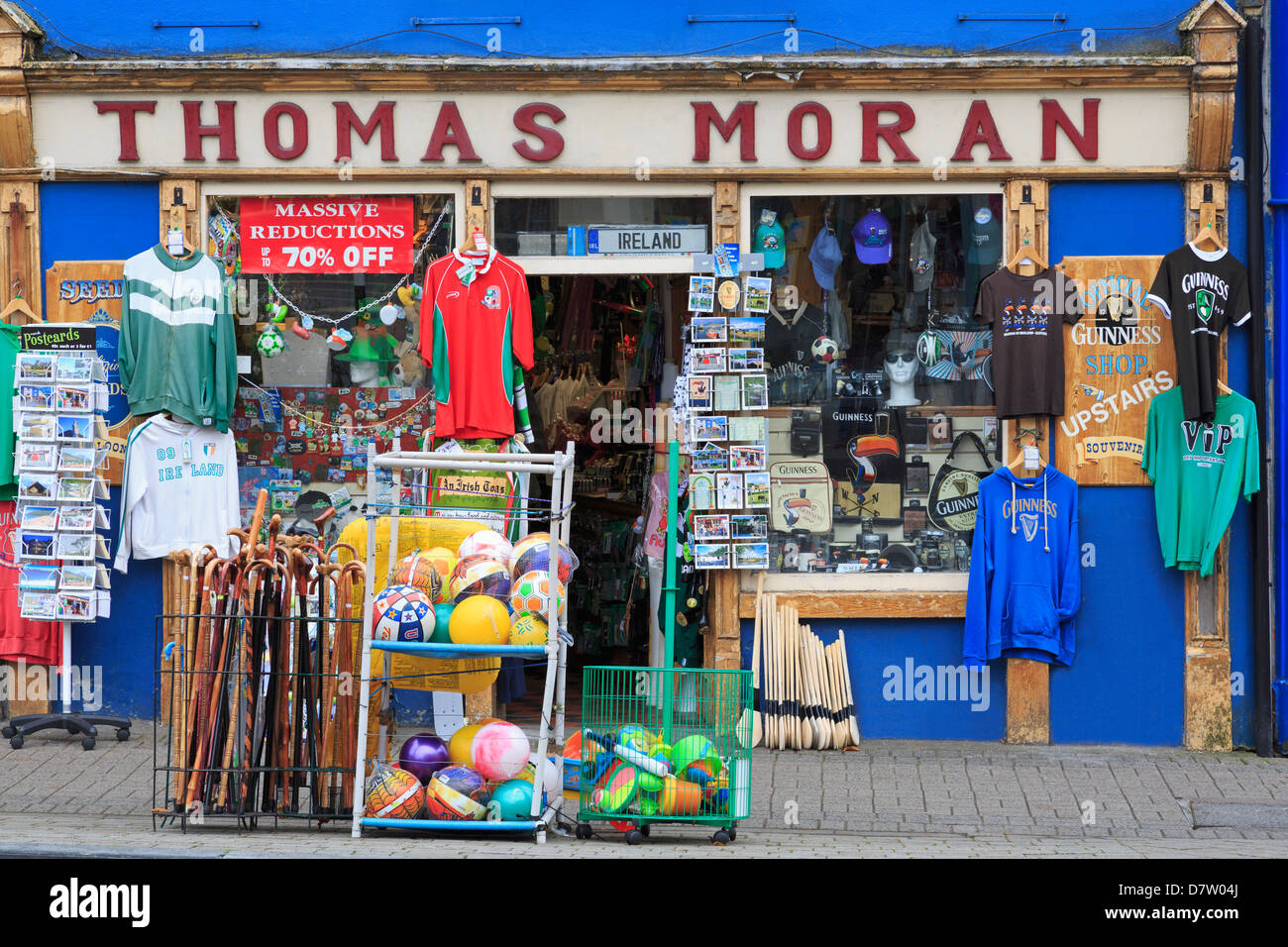Thomas Moran-Shop in der Stadt Westport, County Mayo, Connaught, Irland Stockfoto