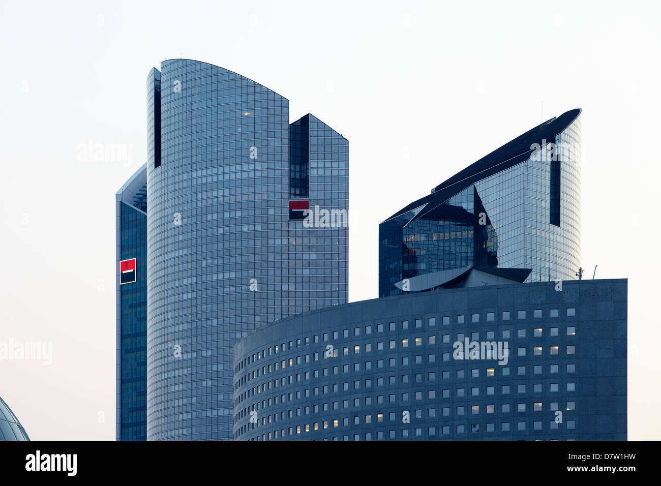 Moderne Architektur in LA Défense, Paris Stockfoto