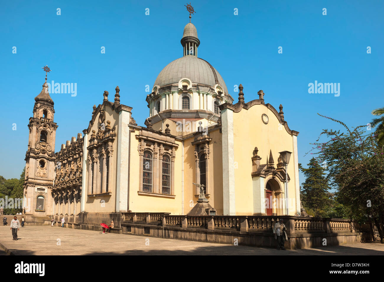 Holy Trinity Cathedral (Kiddist Selassie), Addis Abeba, Äthiopien Stockfoto