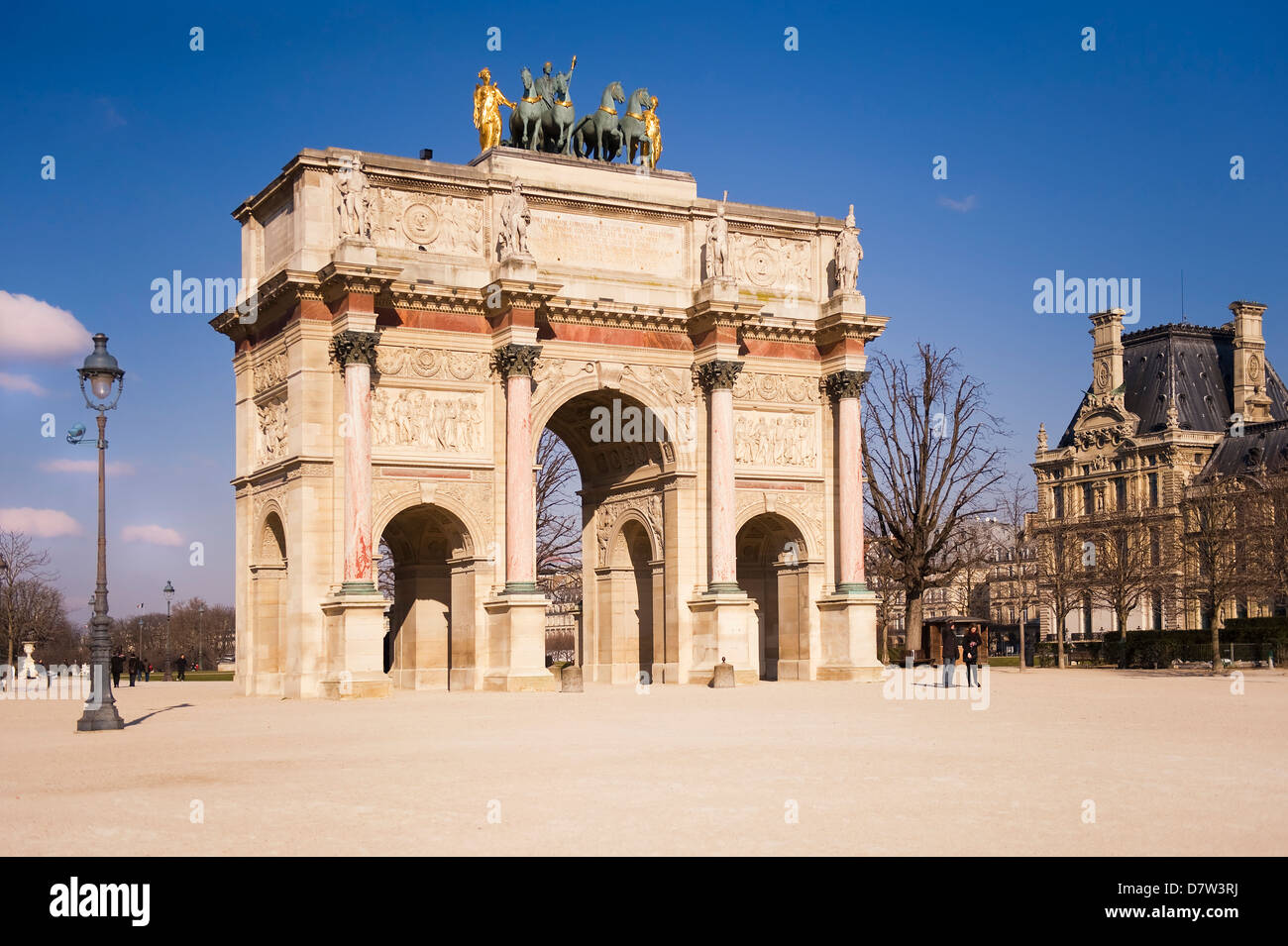 Arc du Carrousel, Place du Carrousel, Paris, Frankreich Stockfoto