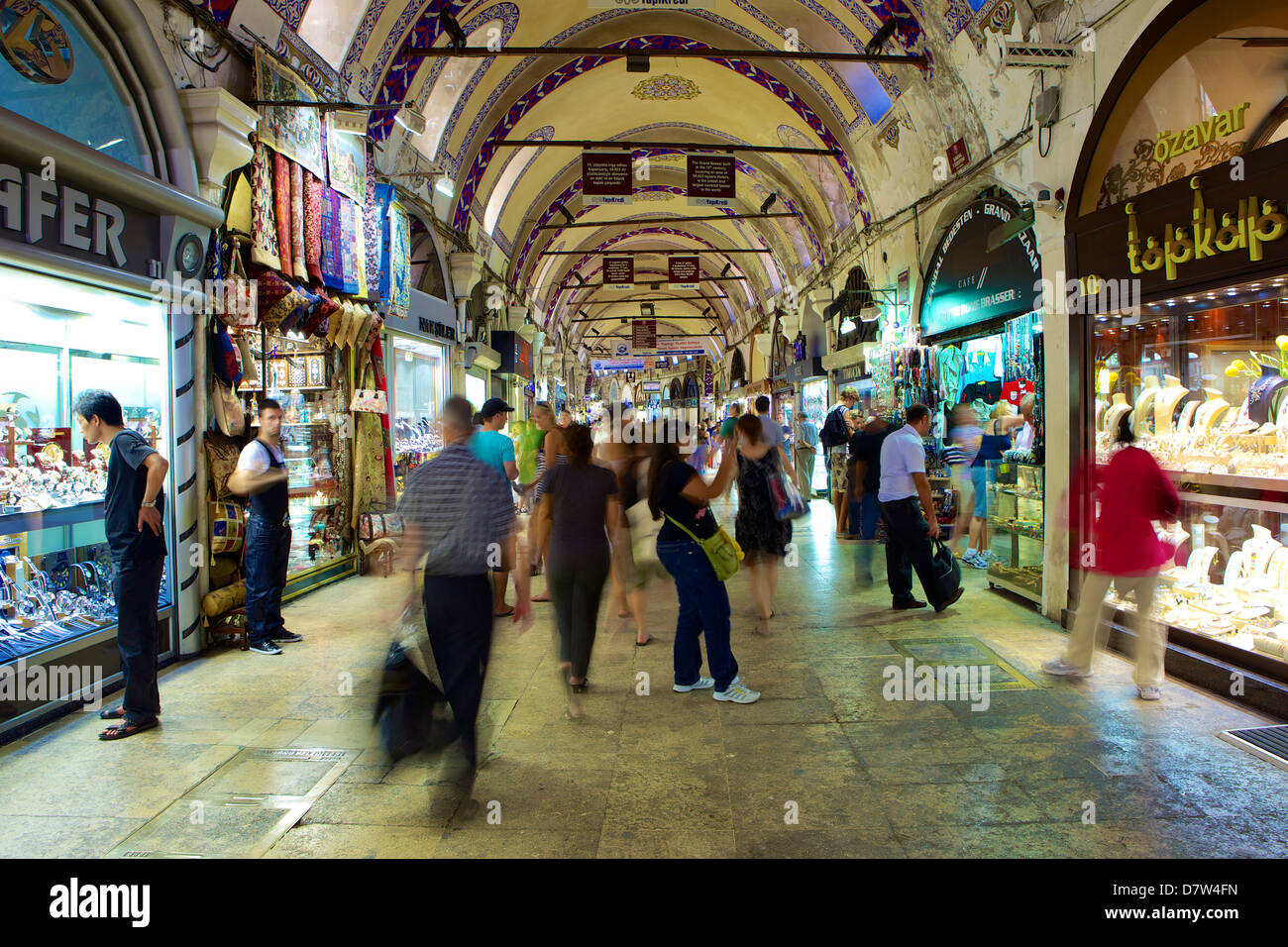 Basar (großer Basar) (Kapali Carsi), Istanbul, Türkei Stockfoto