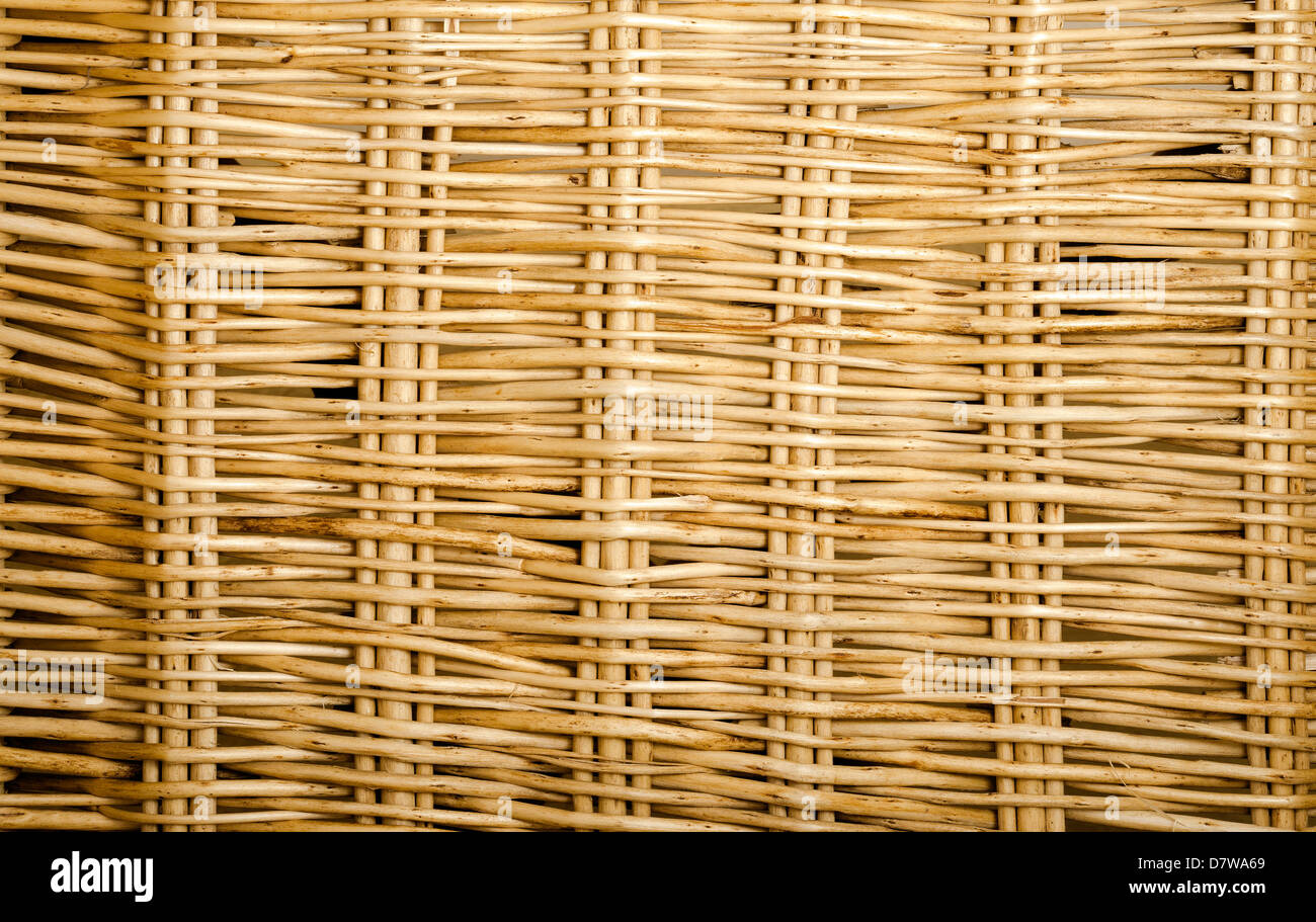 Wicker ist in attraktivem Design gewebt. Stockfoto