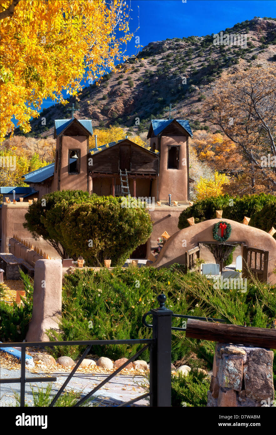 Santuario de Chamayo, eine berühmte heilende Weltkulturerbe, in der Nähe von Taos New Mexico Stockfoto