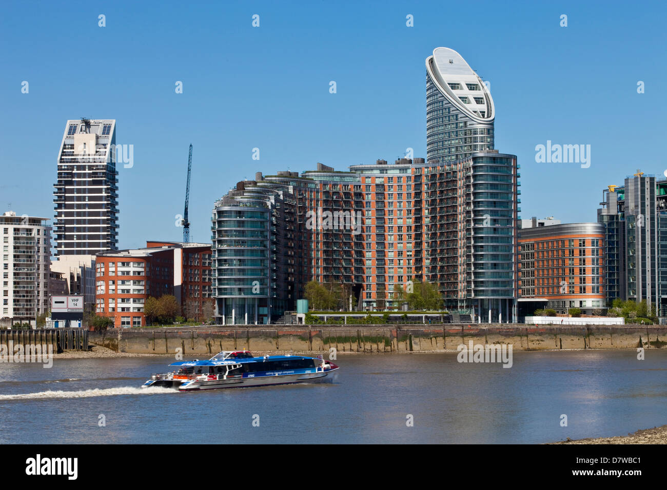 Riverside Apartments, London, England Stockfoto