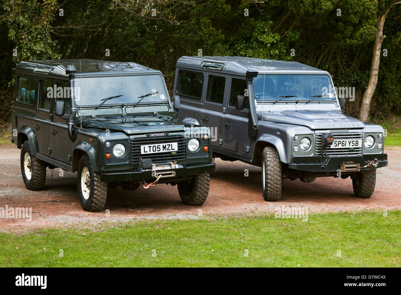 Geländewagen 4 x 4 Fahrzeuge Großbritannien Stockfoto