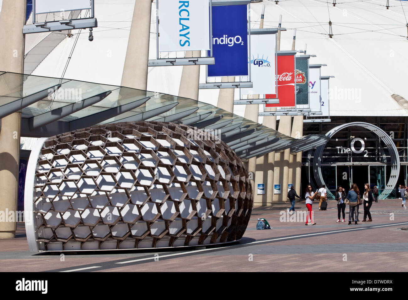 Die O2 Arena, Greenwich Peninsula, London, England Stockfoto