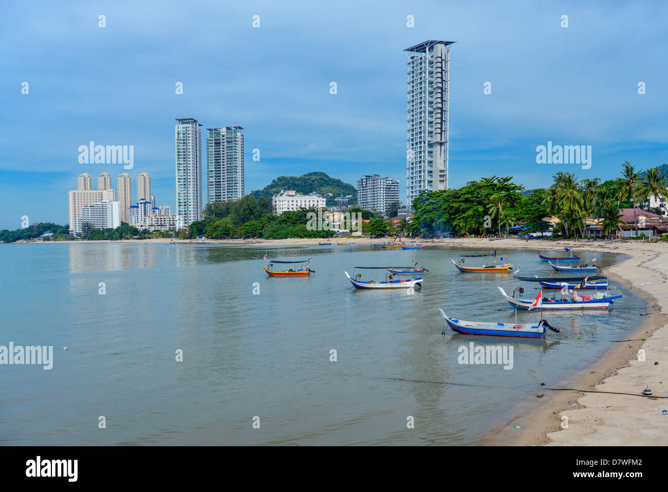 Asien Malaysia Penang Georgetown die Küste Stockfoto