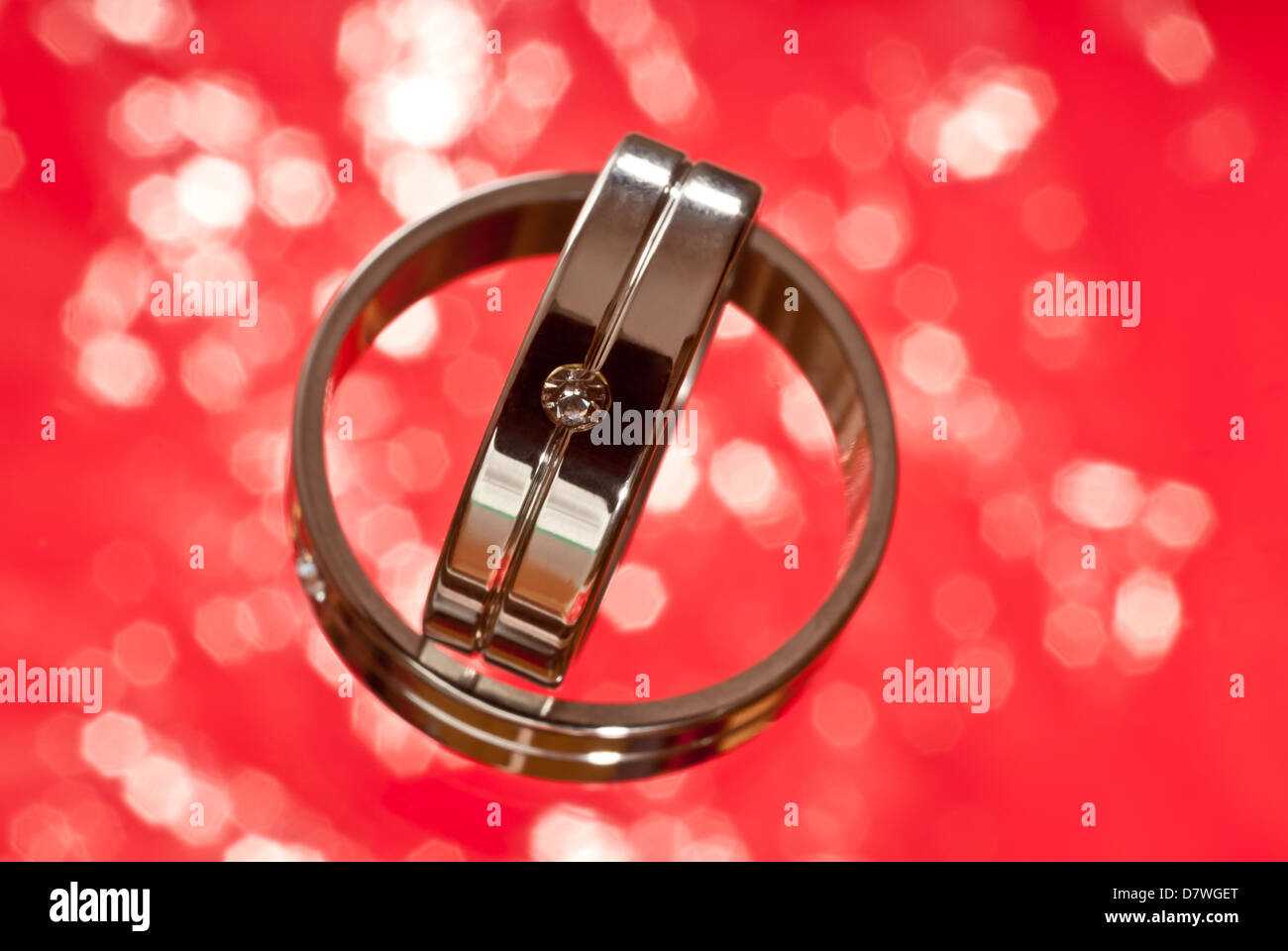 Trauringe Stockfoto