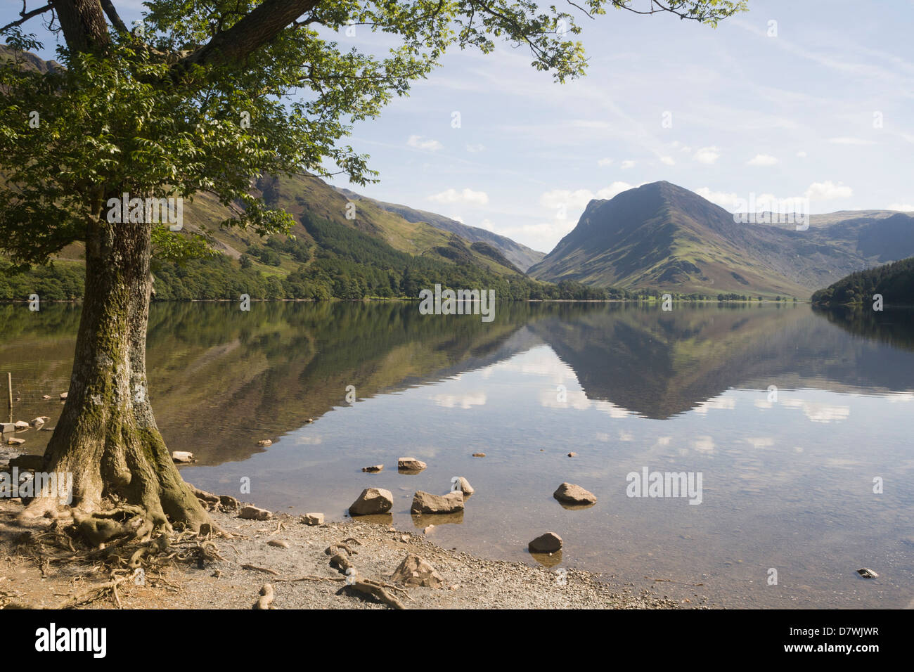 Buttermere - Seenplatte Stockfoto