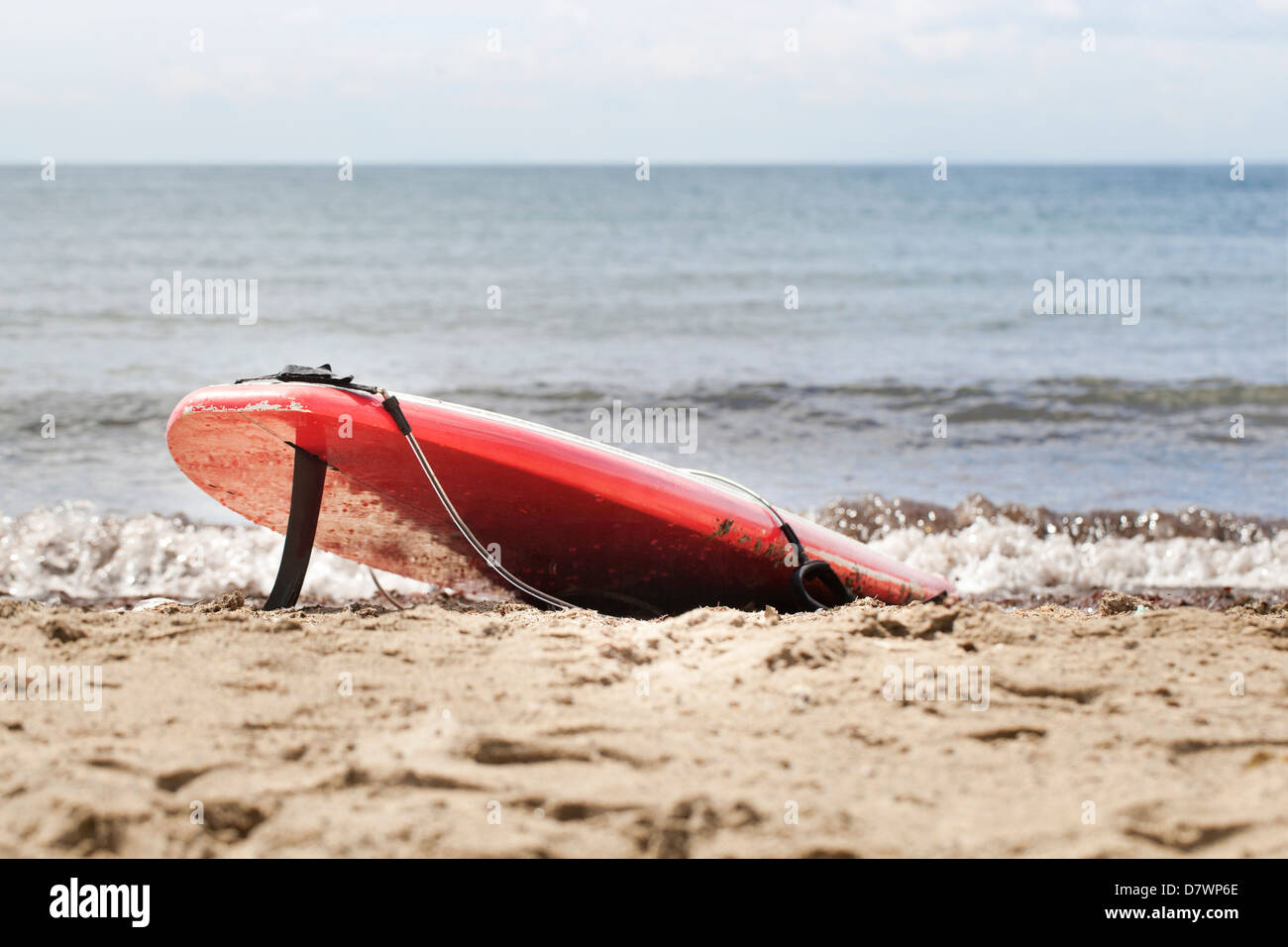 Paddel Surfbrett am Strand Stockfoto