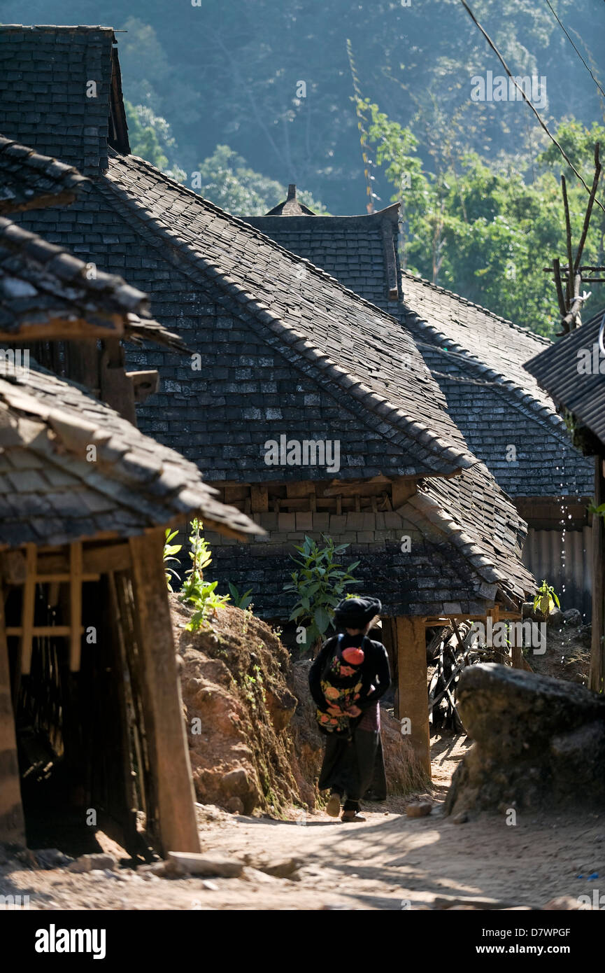 Zhanglang, ein AngDorf in den Hügeln westlich von Menghai