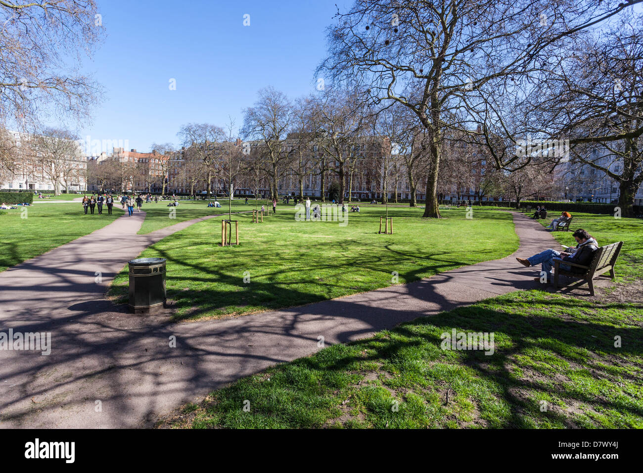 Grosvenor Square Garden, London, England, Großbritannien. Stockfoto