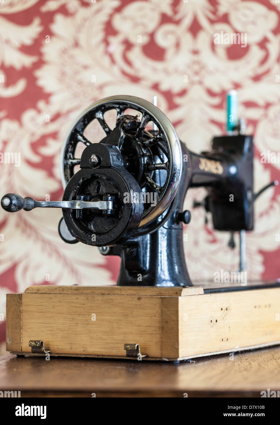 Alte Nähmaschine Stockfoto