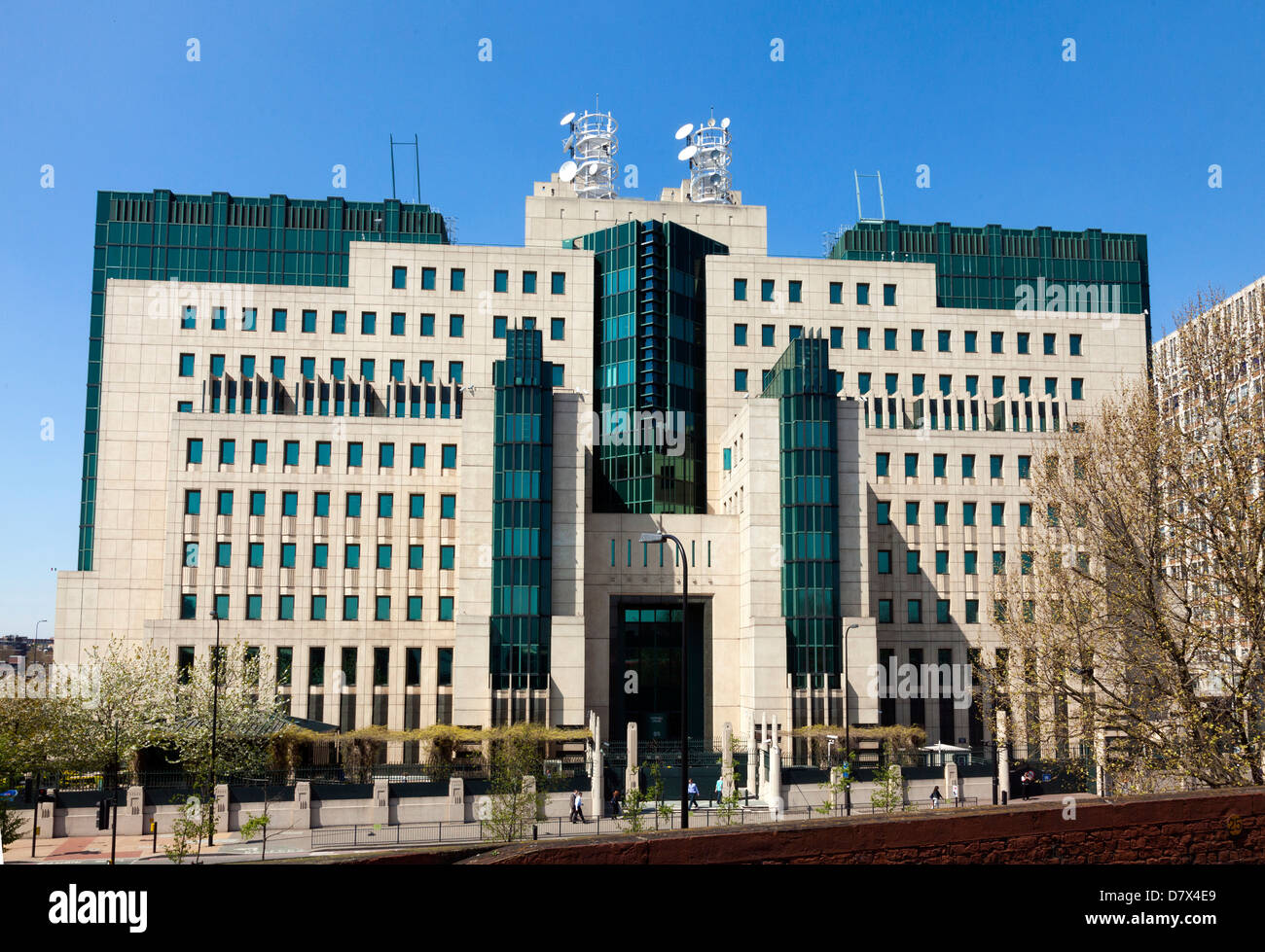 SIS Gebäude MI6 Hauptquartier British Secret Intelligence Stockfoto