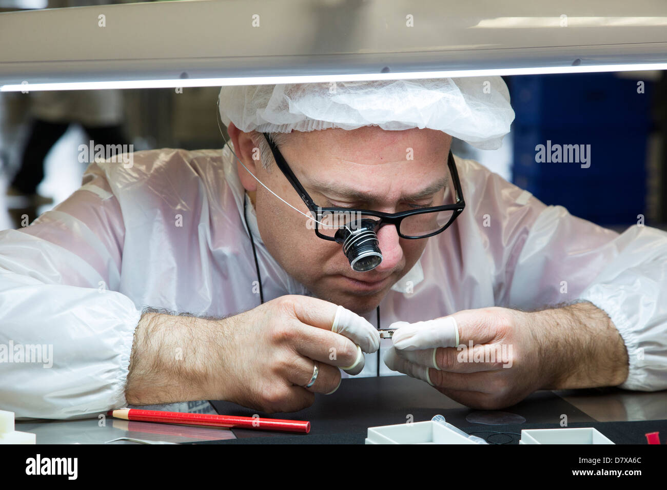 Qualitativ hochwertige Uhrenherstellung in Detroit Stockfoto