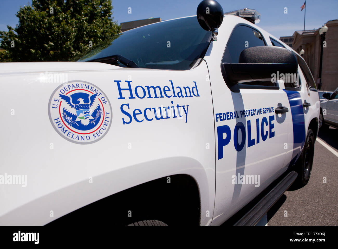 Heimat-Sicherheit-Polizei-Auto - Washington, DC USA Stockfoto