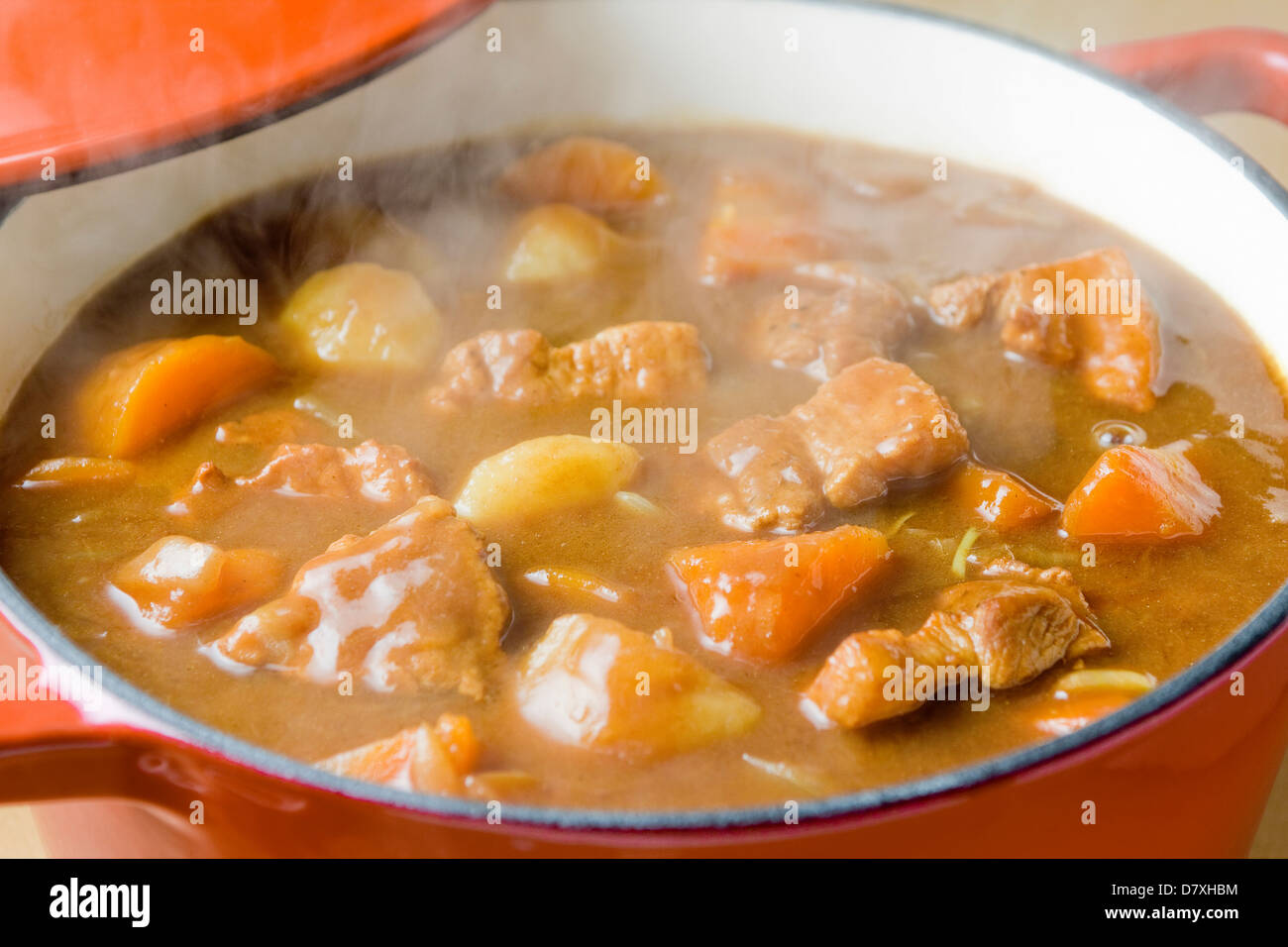 Schweinefleisch-curry Stockfoto