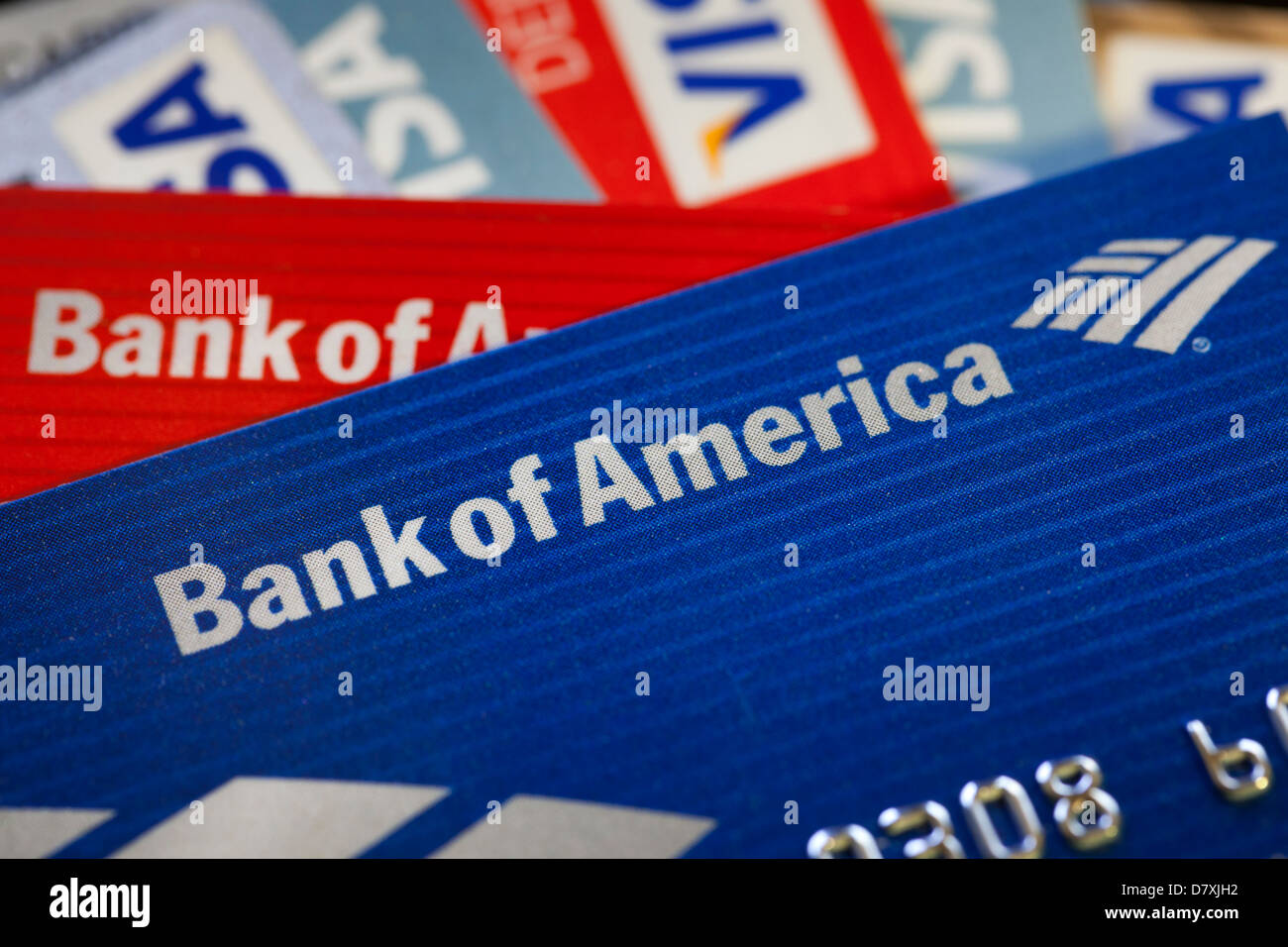 Bank of America Kreditkarte Stockfoto