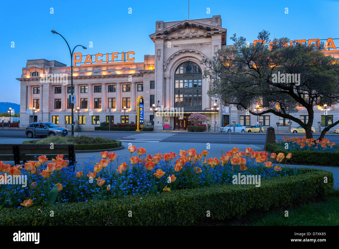 Pacific Hauptbahnhof und Busbahnhof entfernt, Vancouver, Britisch-Kolumbien, Kanada Stockfoto