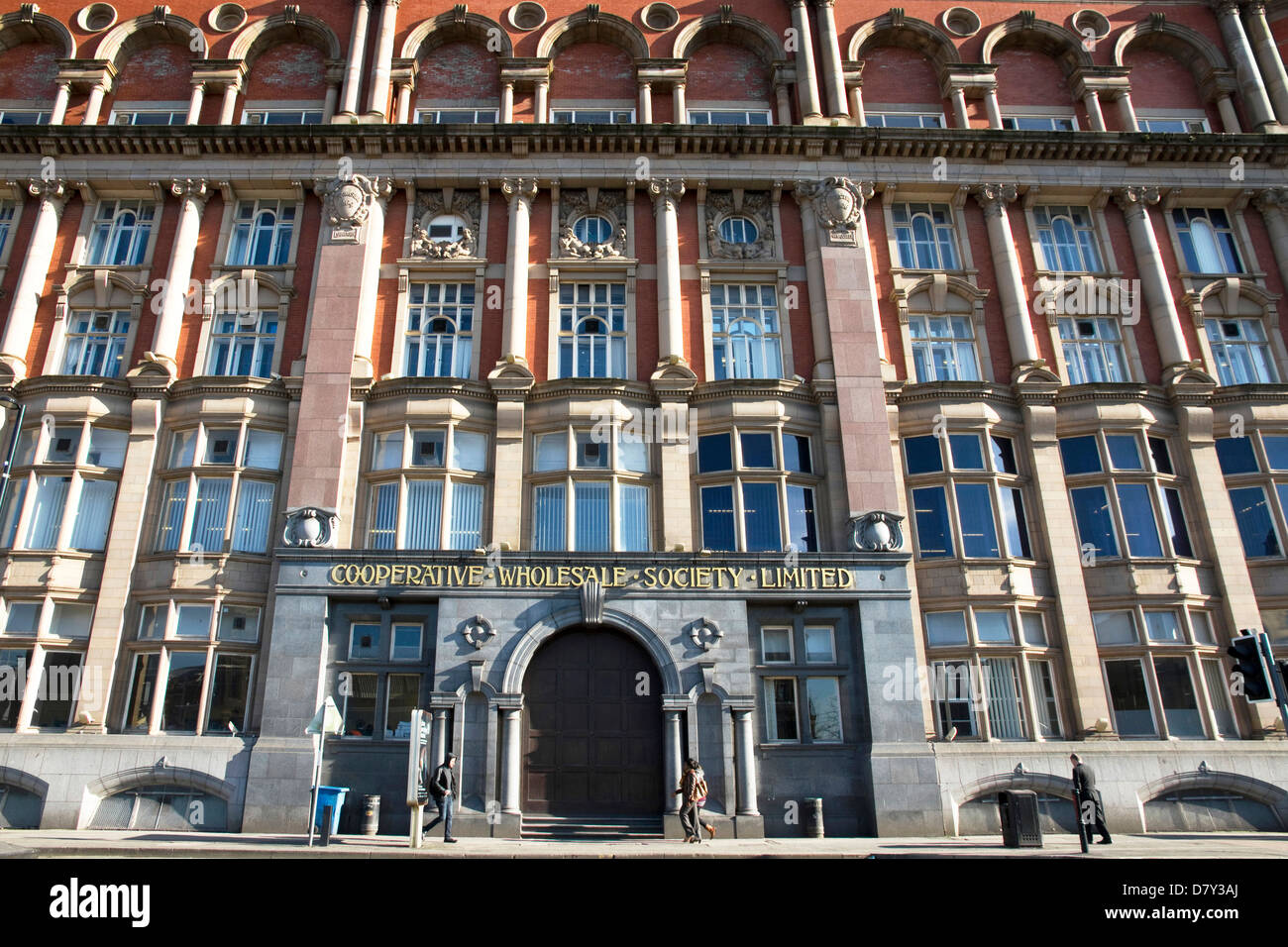 Wholesale Genossenschaft Gebäude, Corporation Street, Innenstadt, Manchester Stockfoto