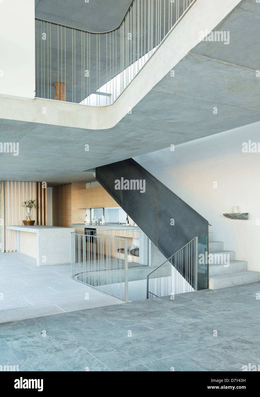 Treppe des modernen Hauses Stockfoto