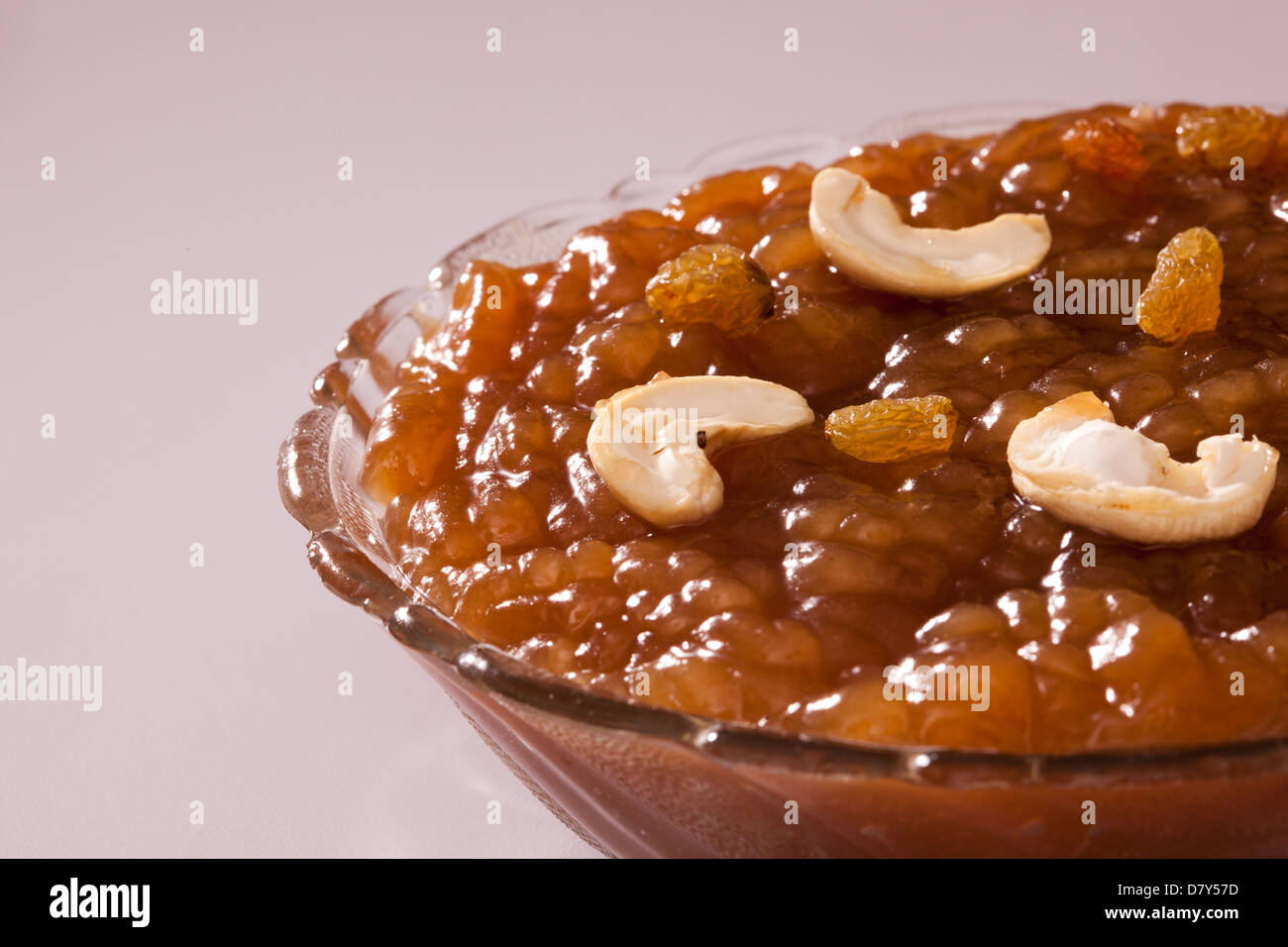 Traditionelle Godhumai Halwa Tirunelveli Halwa - berühmten South indian Sweet. Stockfoto