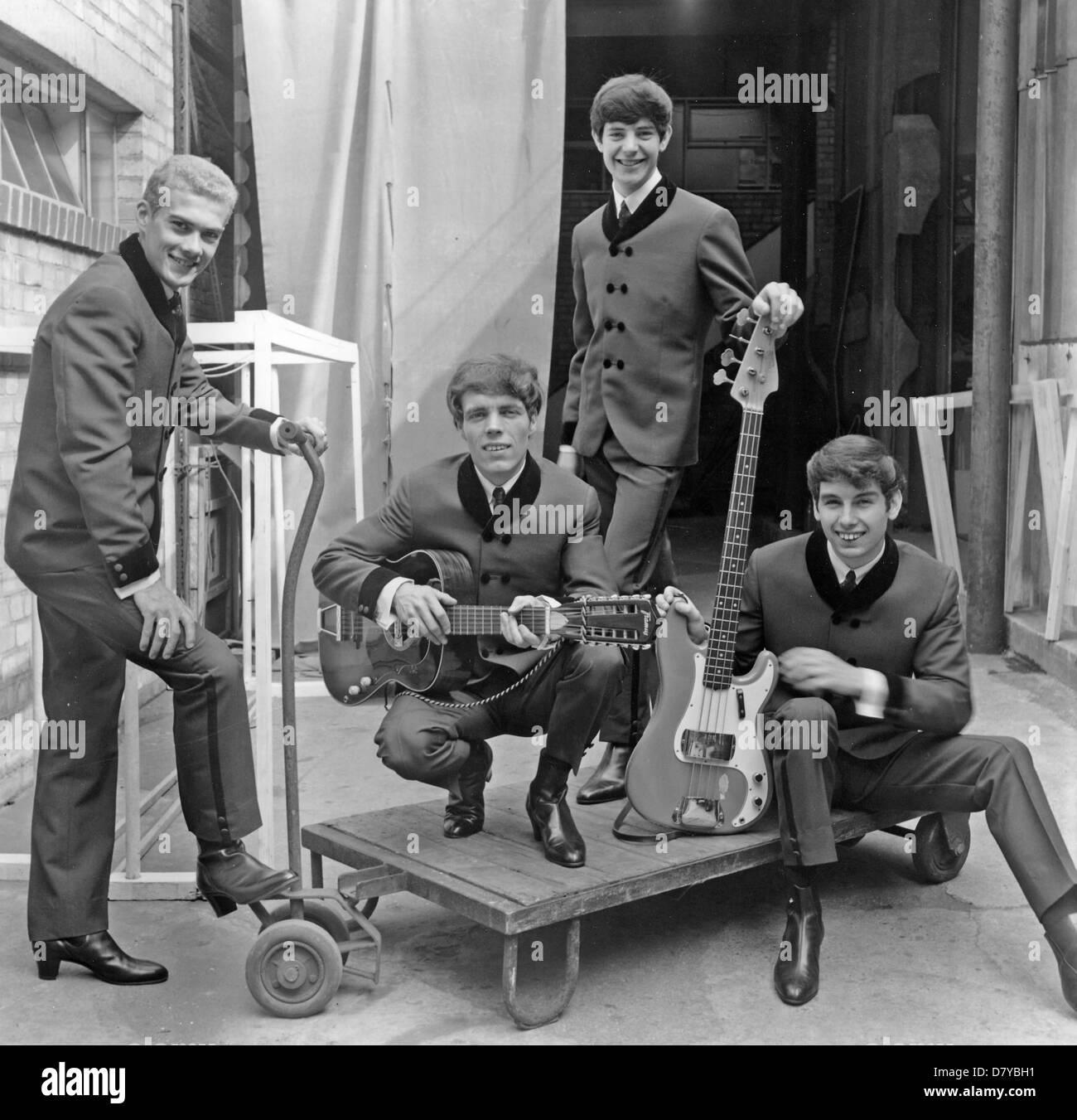 DIE EAGLES UK-pop-Gruppe im Mai 1964. Foto Tony Gale Stockfoto