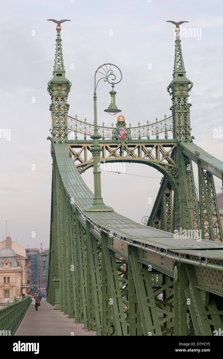 Freiheitsbrücke in Budapest, Ungarn Stockfoto