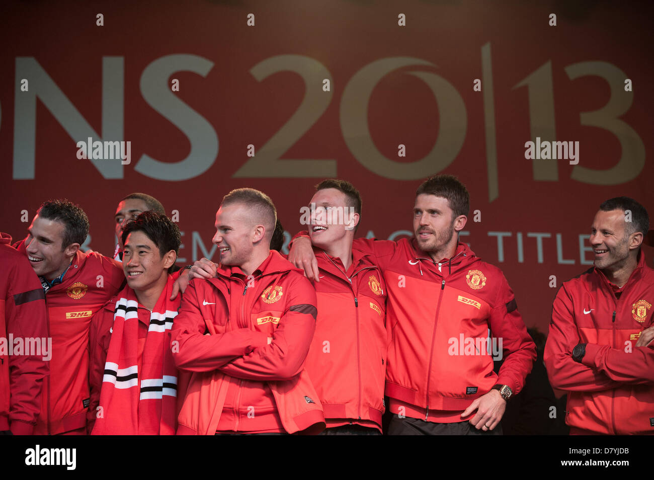 Manchester United Premier-League-Sieg Parade 2013. Stockfoto