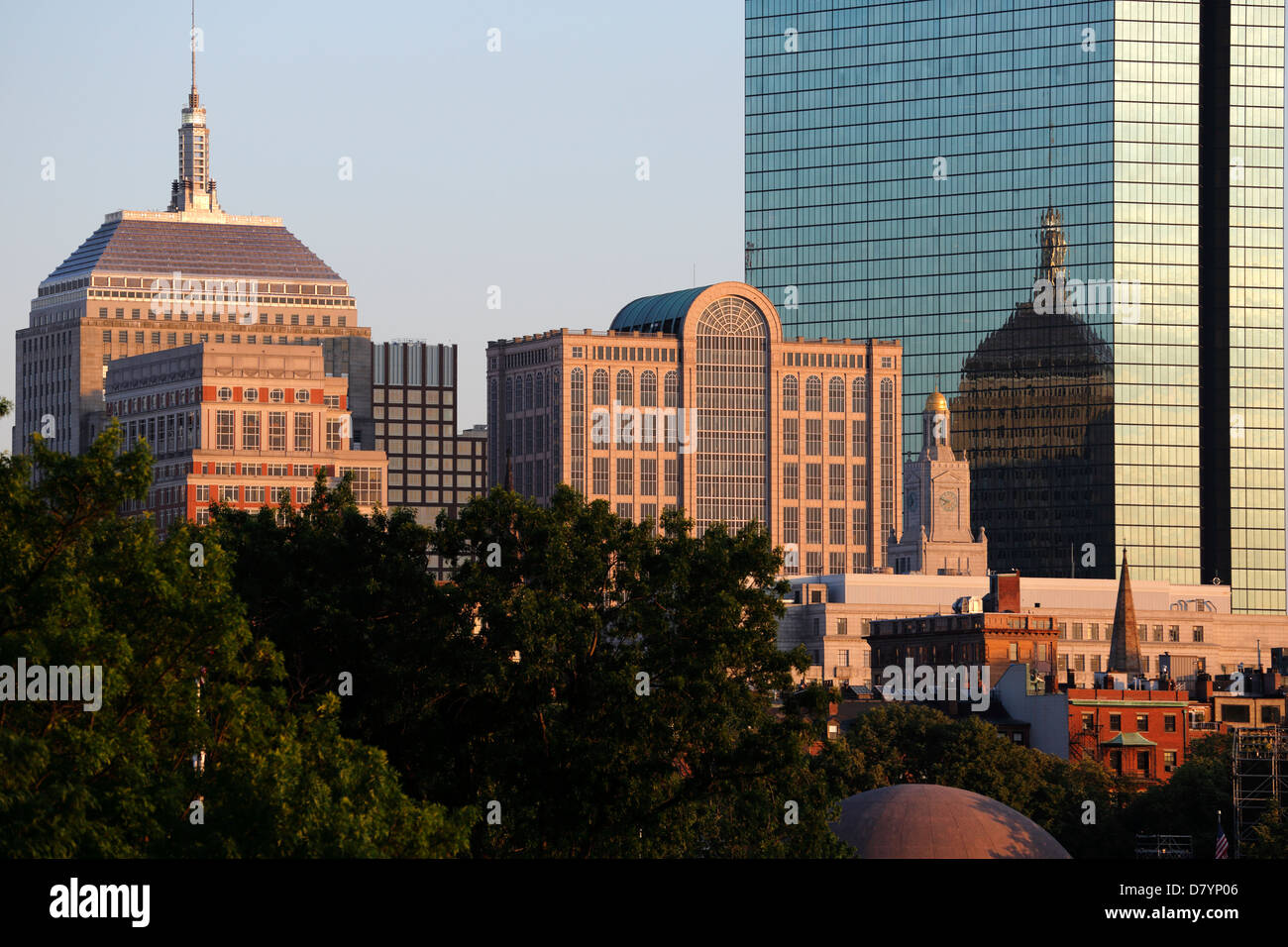 Skyline von Boston Back Bay Stockfoto