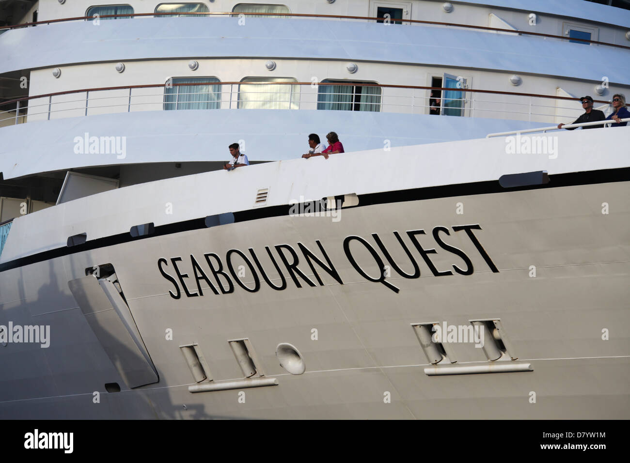 Kreuzfahrtschiff Seabourn Quest Stockfoto