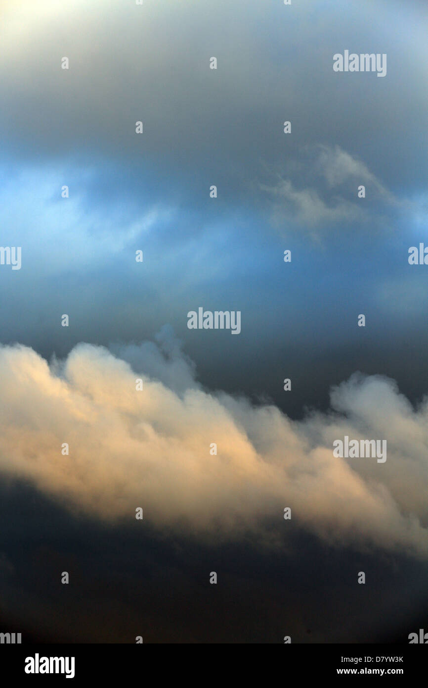 Gewitterwolken Galapagos-Inseln Stockfoto