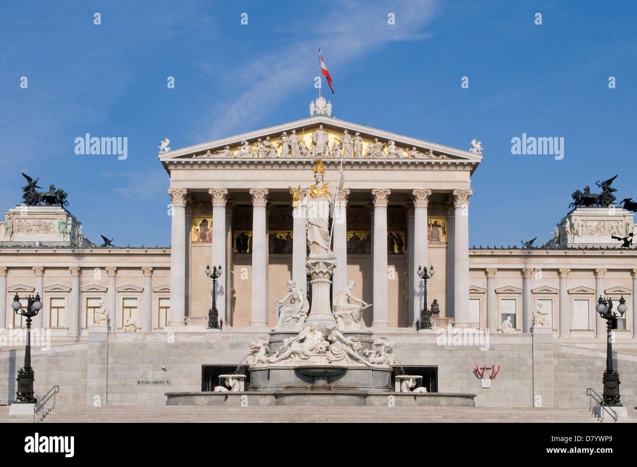Parliament House, Wien, Österreich Stockfoto