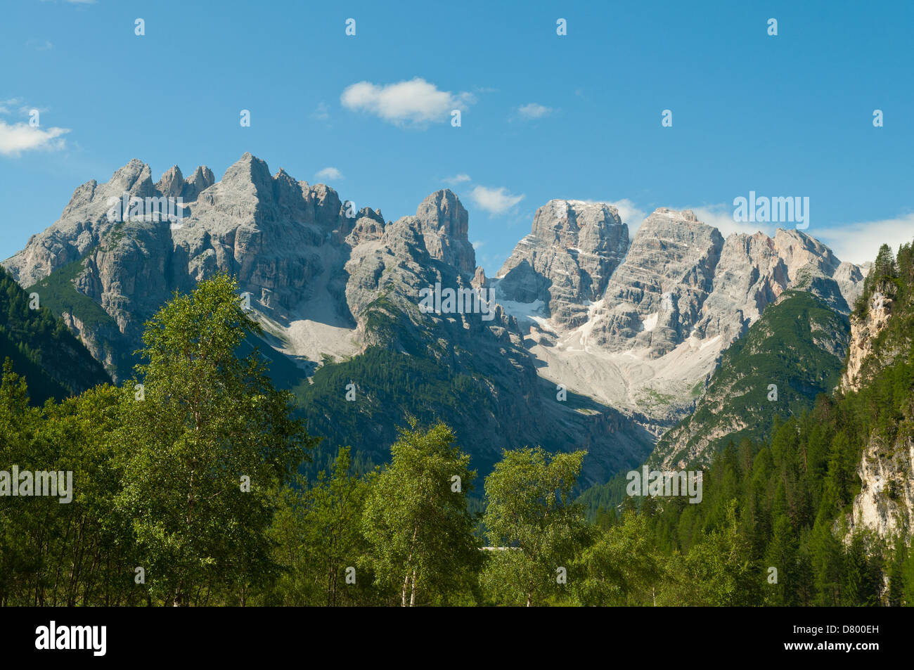 Monte Cristallo, die Dolomiten, Veneto, Italien Stockfoto