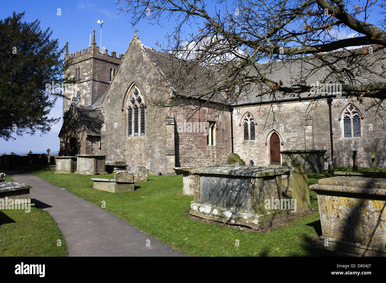 Old Sodbury Kirche Stockfoto